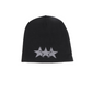 Black 'STAR' Beanie Hat